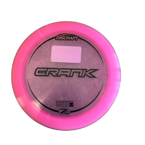 Vist Large View of Product Image Which is Used Discraft Z CRANK Disc Golf Driver Pink