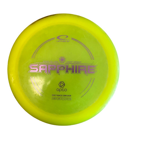 Vist Large View of Product Image Which is Used Latitude 64 OPTO SAPPHIRE Disc Golf Driver Yellow