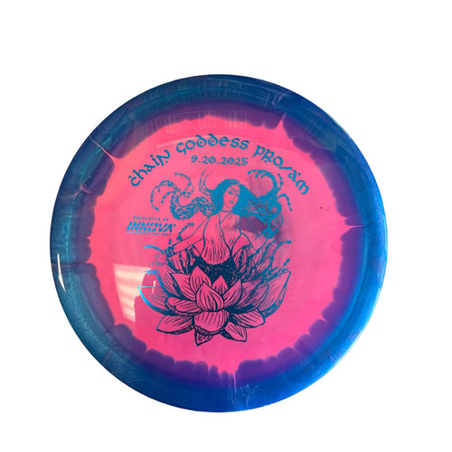 Vist Large View of Product Image Which is Used Innova G MYSTERE Disc Golf Driver Royal Blue