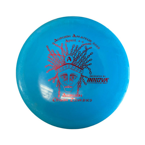 Vist Large View of Product Image Which is Used Innova S HAWKEYE Disc Golf Driver Royal Blue