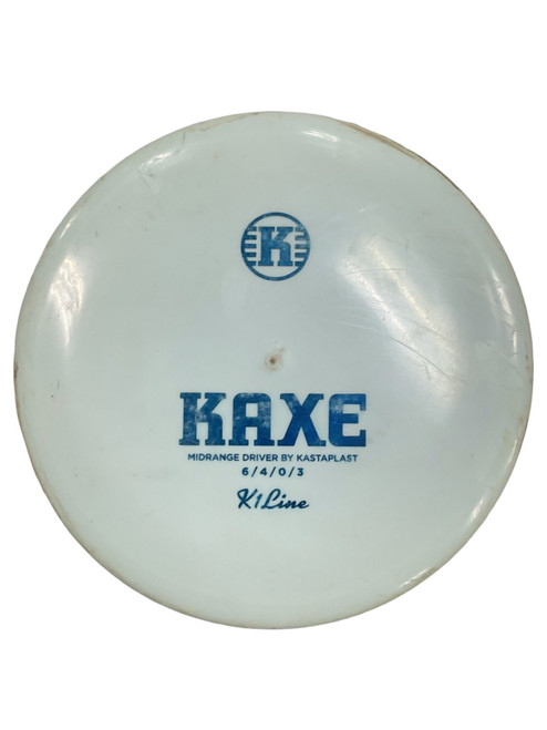 Vist Large View of Product Image Which is Used Kastaplast K1 KAXE Disc Golf Mid Range Royal Blue
