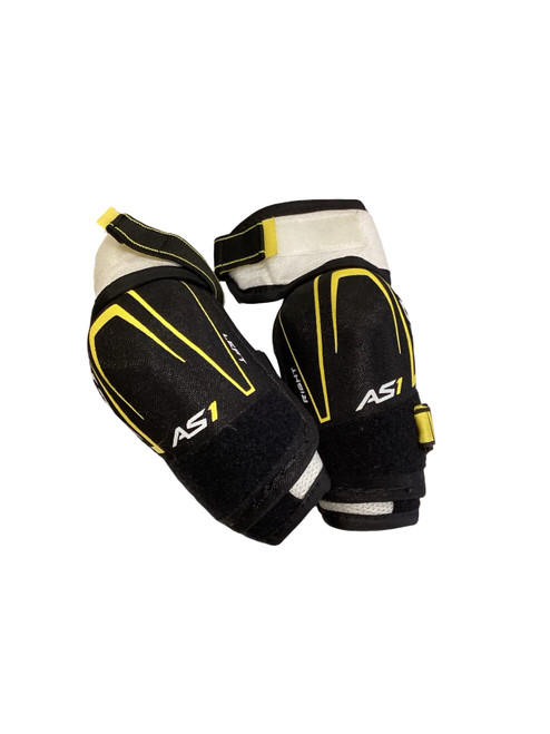 Vist Large View of Product Image Which is Used CCM SUPER TACKS Junior Elbow Pads S/M