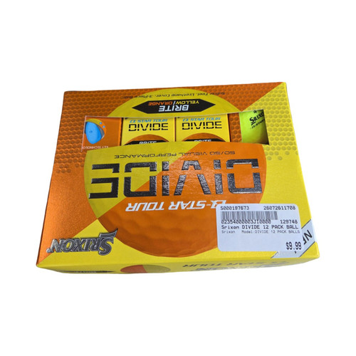 Vist Large View of Product Image Which is Used Srixon DIVIDE 12 PACK BALLS 12 Pack - Golf Balls
