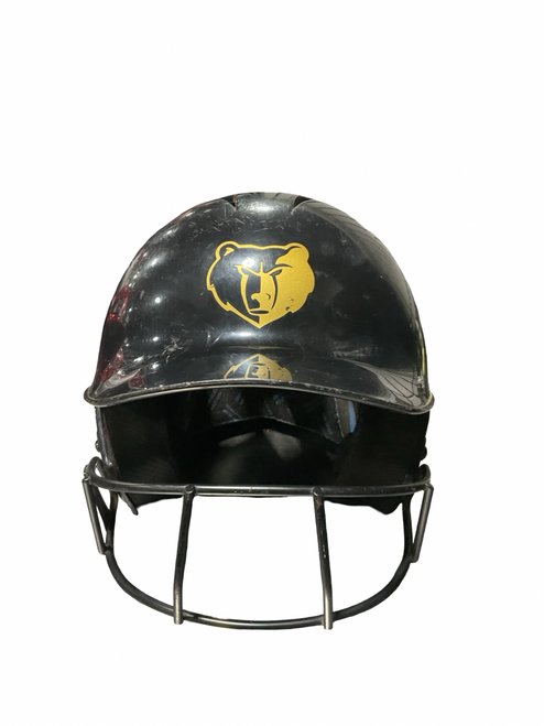 Vist Large View of Product Image Which is Used Champro BLK HELMET 6 1/2 - 7 Batting Helmet w/Mask Black MD