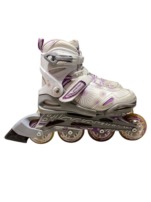 Vist Large View of Product Image Which is Used Bladerunner TWIST 1-4 Junior Rec Fitness Skates White Adjustable