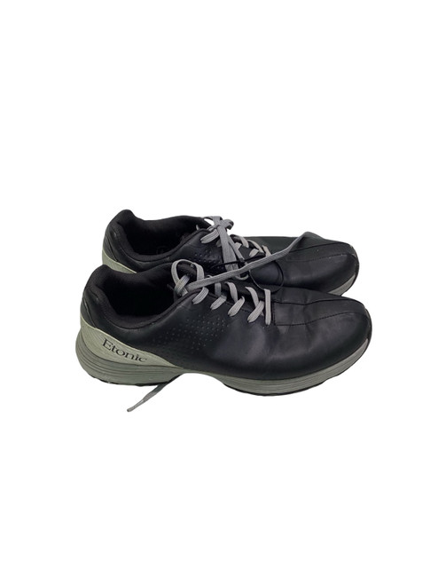 Vist Large View of Product Image Which is Used Etonic Mens Golf Shoes Black Senior 11