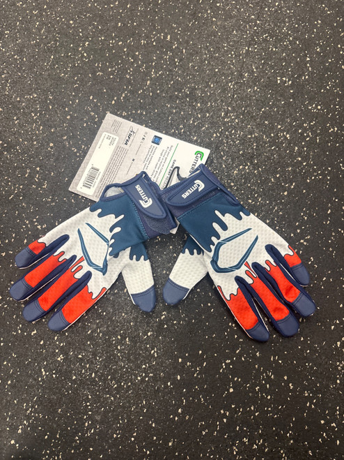 Vist Large View of Product Image Which is Used Cutters GAMEDAY FB Gloves Navy Blue S/M