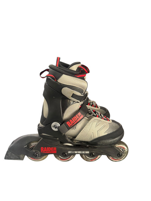 Vist Large View of Product Image Which is Used K2 1-5 RAIDER BOA Junior Rec Fitness Skates Black Adjustable