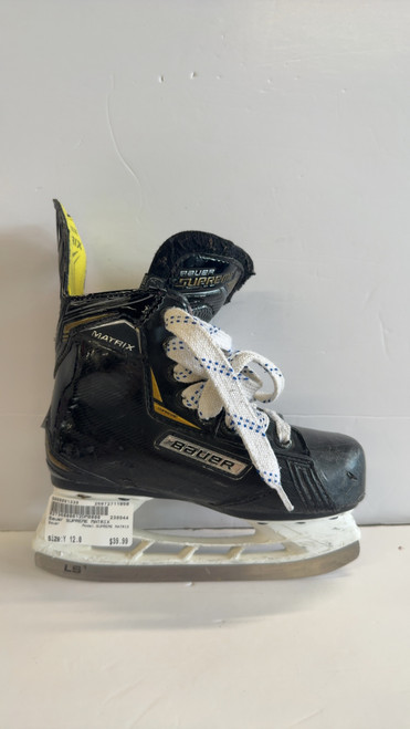 Vist Large View of Product Image Which is Used Bauer SUPREME MATRIX Youth Hockey Skate Youth 12.0