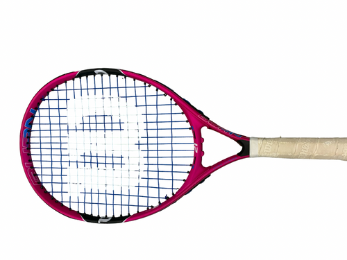 Vist Large View of Product Image Which is Used Wilson 21 BURN Junior Tennis Racquet Pink 21"