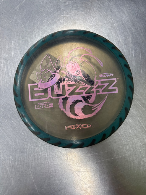 Vist Large View of Product Image Which is Used Discraft Z FUZED BUZZZ Disc Golf Mid Range Royal Blue