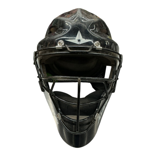 Vist Large View of Product Image Which is Used All-Star MVP Catchers Helmet w/Mask Black XS/S