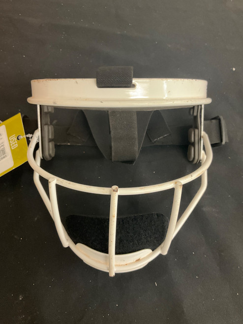 Vist Large View of Product Image Which is Used Defender YOUTH FIELDERS MASK BB/SB Fielders Mask White MD