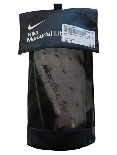Vist Large View of Product Image Which is Used Nike Soccer Shin Guards Junior White MD