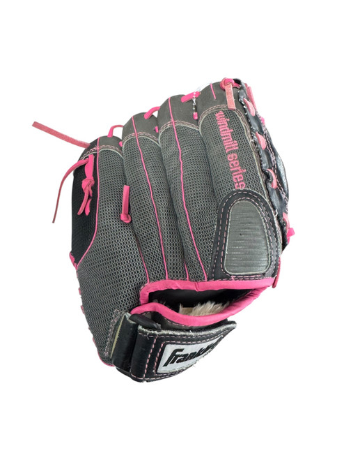 Vist Large View of Product Image Which is Used Franklin WINDMILL SERIES RH Throw Fastpitch Gloves Grey 12"
