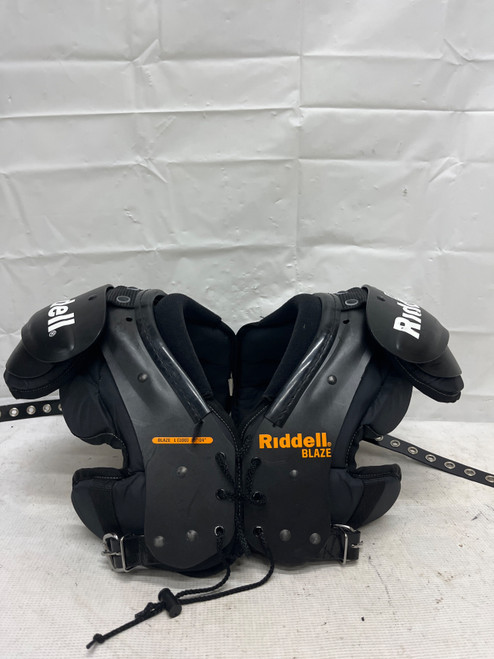 Vist Large View of Product Image Which is Used Riddell BLAZE FB Shoulder Pads Black LG