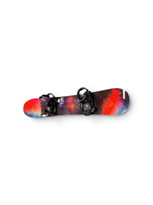 Vist Large View of Product Image Which is Used Salomon WONDER Womens Board/Bindings Red 143 cm