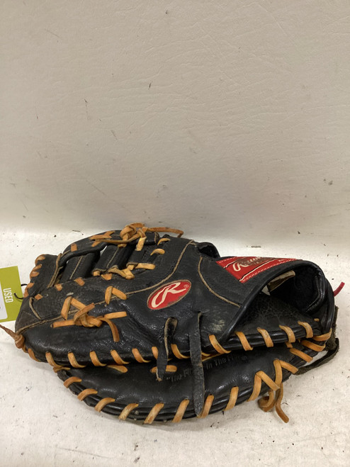 Vist Large View of Product Image Which is Used Rawlings RSFB BB/SB First Base RH Throw Black 12"