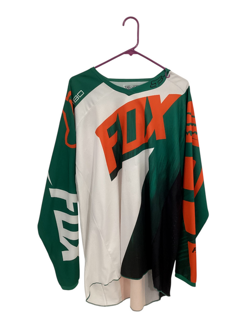 Vist Large View of Product Image Which is Used Fox Adult Top Green 
