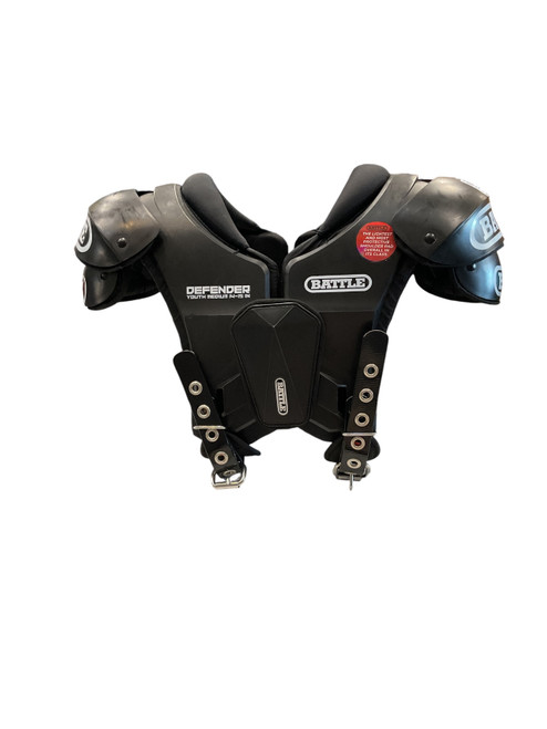 Vist Large View of Product Image Which is Used Battle Sports DEFENDER FB Shoulder Pads Black MD