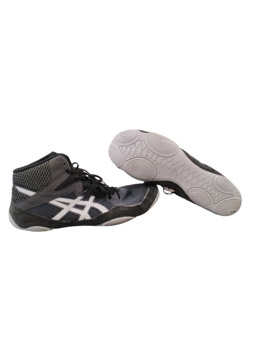 Vist Large View of Product Image Which is Used Asics Wrestling Shoes Black Senior 11.5