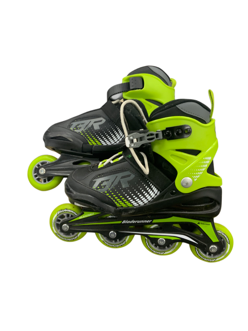 Vist Large View of Product Image Which is Used Bladerunner PHOENIX Junior Rec Fitness Skates Neon Green Adjustable