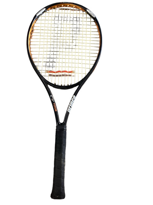 Vist Large View of Product Image Which is Used Prince TOUR 98 ESP Adult Tennis Racquet Yellow 4 1/2"