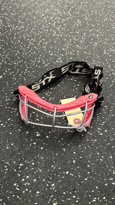 Vist Large View of Product Image Which is Used STX ROOKIE Lacrosse Facial Protect Pink Junior