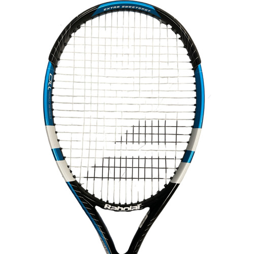 Vist Large View of Product Image Which is Used Babolat DRIVE MAX 110 Adult Tennis Racquet Black 4 1/4"