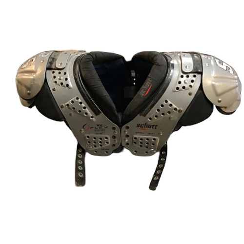 Vist Large View of Product Image Which is Used Schutt XV FLEX Football Shoulder Pads Grey Small