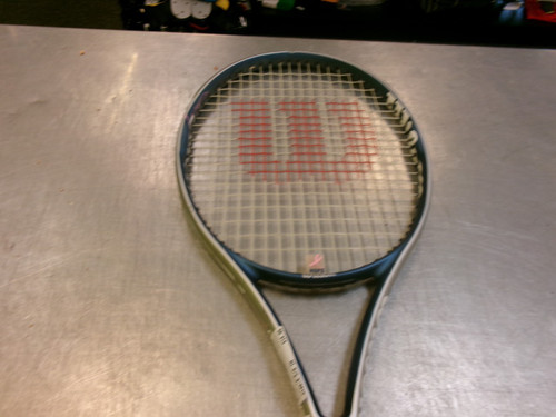 Vist Large View of Product Image Which is Used Wilson GRAPHITE Adult Tennis Racquet Black 4 5/8"