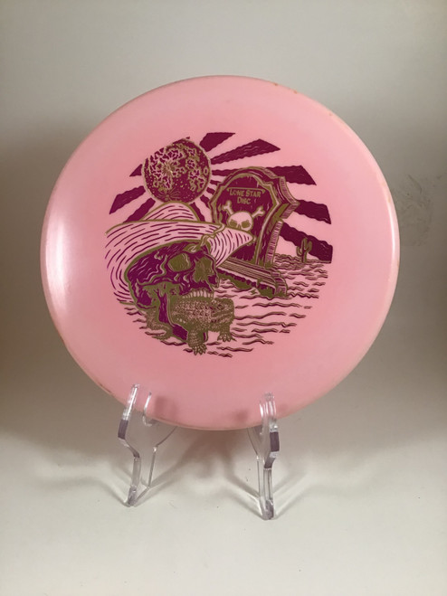 Vist Large View of Product Image Which is Used Lone Star Disc BRAVO HORNY TOAD Disc Golf Putter Pink 176g