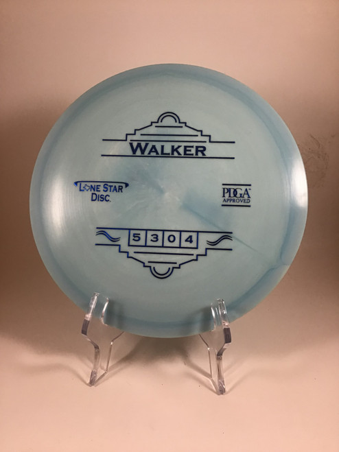 Vist Large View of Product Image Which is Used Lone Star Disc ALPHA WALKER Disc Golf Mid Range Royal Blue 170g