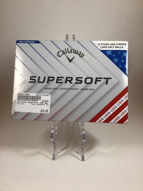 Vist Large View of Product Image Which is NEW Callaway SUPERSOFT USA 12 Pack - Golf Balls