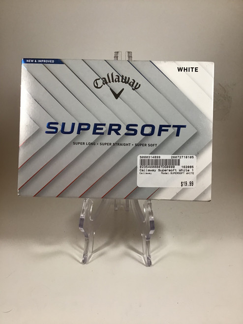Vist Large View of Product Image Which is NEW Callaway SUPERSOFT WHITE 12 Pack - Golf Balls