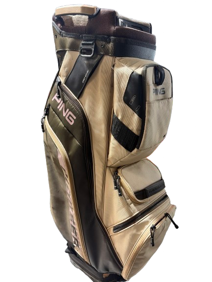 Vist Large View of Product Image Which is Used Ping PIONEER 14-WAY Womens Cart Bag Chocolate And Almond