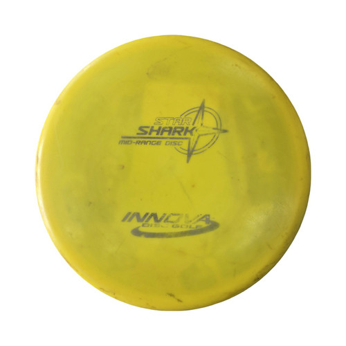 Vist Large View of Product Image Which is Used Innova STAR SHARK Disc Golf Mid Range Yellow
