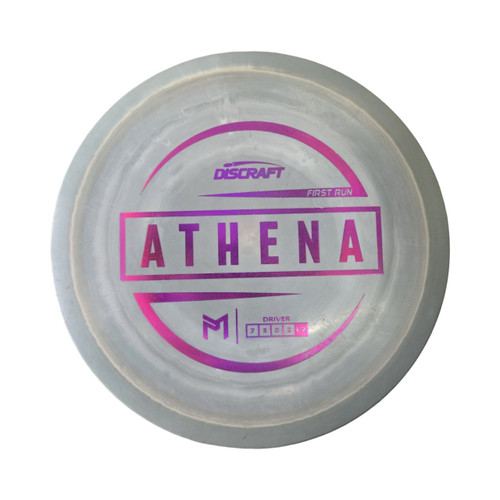 Vist Large View of Product Image Which is Used Discraft ATHENA PMB Disc Golf Driver Grey