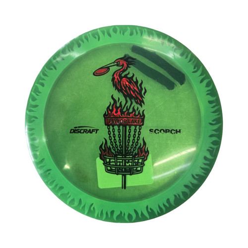 Vist Large View of Product Image Which is Used Discraft SCORCH Disc Golf Driver Green