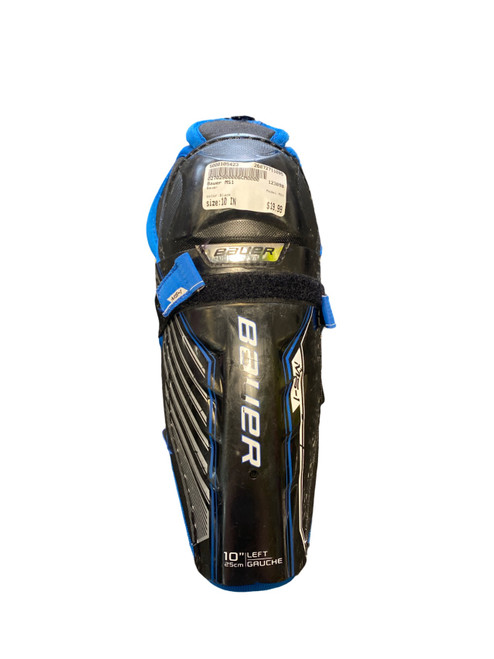 Vist Large View of Product Image Which is Used Bauer MS1 Junior Shin Guards Black 10"