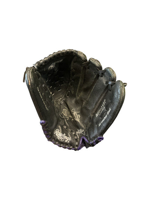 Vist Large View of Product Image Which is Used Rawlings HIGHLIGHT SERIES BB/SB Glove RH Throw Black 12 1/2"