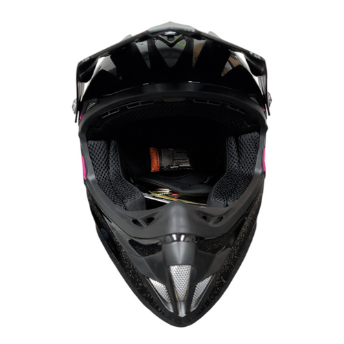 Vist Large View of Product Image Which is Used Bilt AMPED EVO Junior Motocross Helmet Black Medium