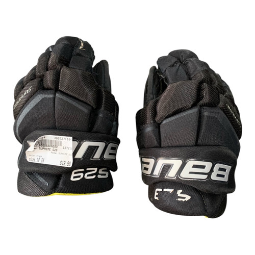 Vist Large View of Product Image Which is Used Bauer SUPREME S29 Intermediate Gloves Black 10"