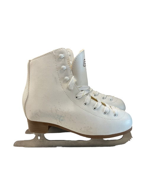 Vist Large View of Product Image Which is Used D-Gel DBX CLASSIC SZ 3 Girls Figure Skate White Junior 03