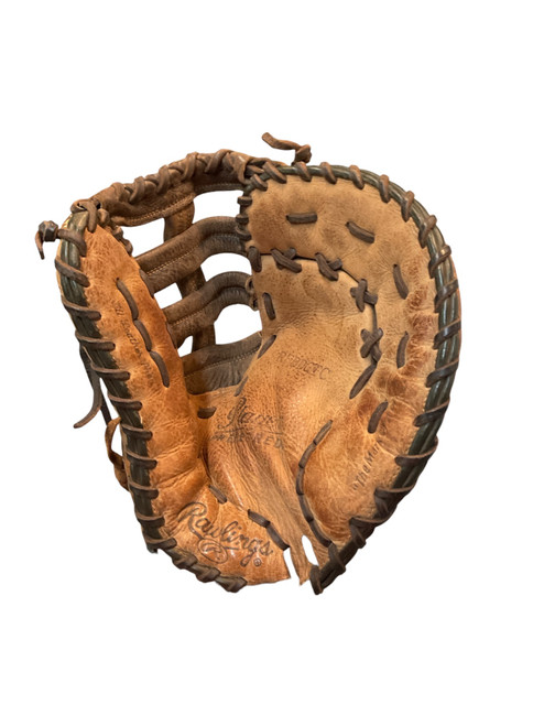 Vist Large View of Product Image Which is Used Rawlings PLAYER PREF BB/SB First Base RH Throw Brown 12"