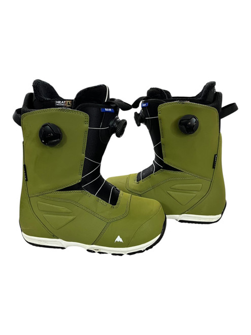 Vist Large View of Product Image Which is Used Burton RULER BOA Mens Snowboard Boots Green Senior 9
