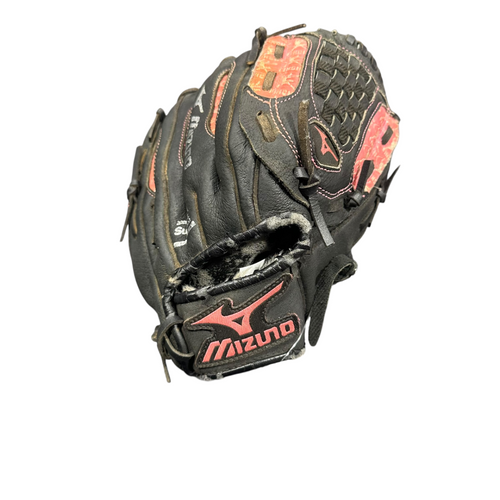 Vist Large View of Product Image Which is Used Mizuno GPP 1008 BB/SB Glove RH Throw Black 10"