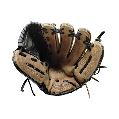 Vist Large View of Product Image Which is Used Rawlings PREMIUM SERIES BB/SB Glove RH Throw Brown 12"