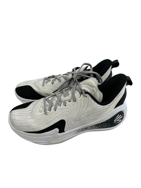 Vist Large View of Product Image Which is Used Under Armour Curry Mens 9 Basketball Shoes M White 