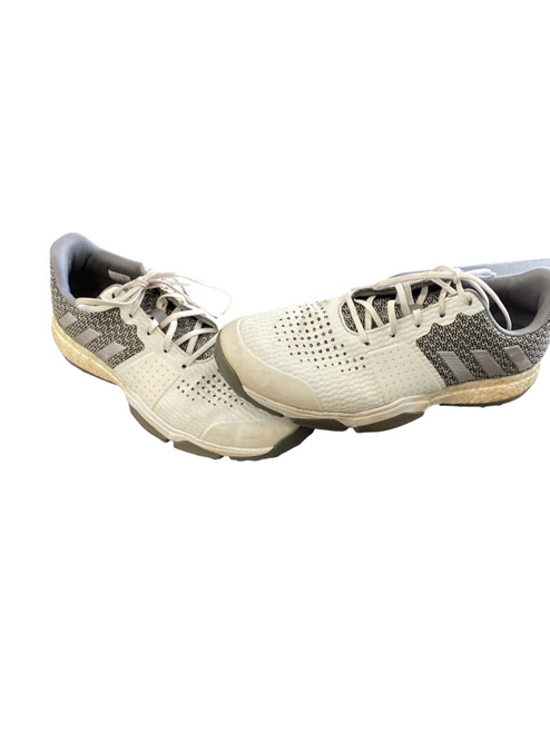 Vist Large View of Product Image Which is Used Adidas Mens Golf Shoes White Senior 9.5